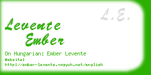 levente ember business card